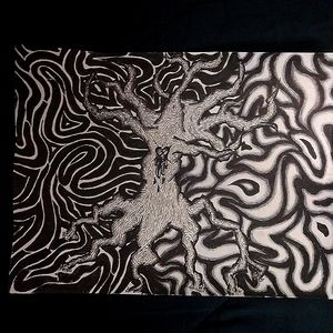 Original art piece I did of a tree and the darkness that we all feel sometimes